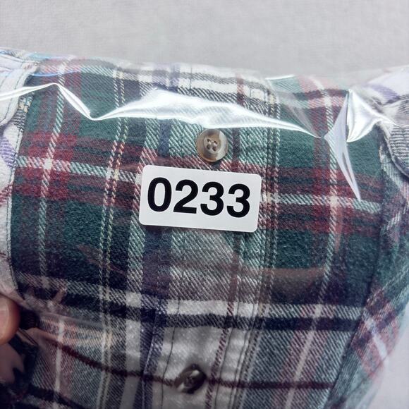 VTG Wrangler Sport Thermal Lined Flannel Mens XXL Green Plaid Cotton 90s Era - Picture 7 of 7